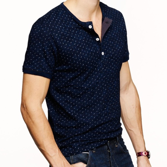 J. Crew Other - J. Crew Indigo Two Dots Henley